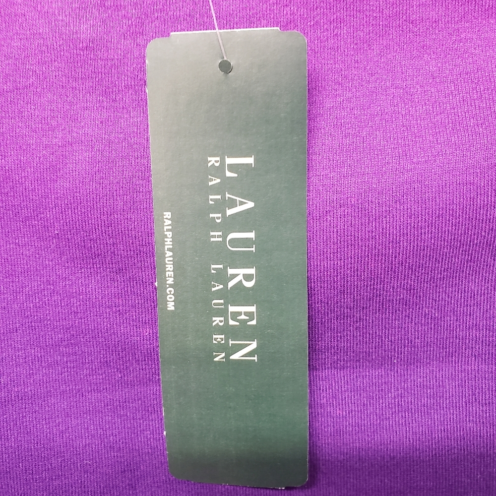 NWT Small Lauren Pink/Purple Ombre Colored Short Sleeve Boatneck Top - Picture 5 of 8